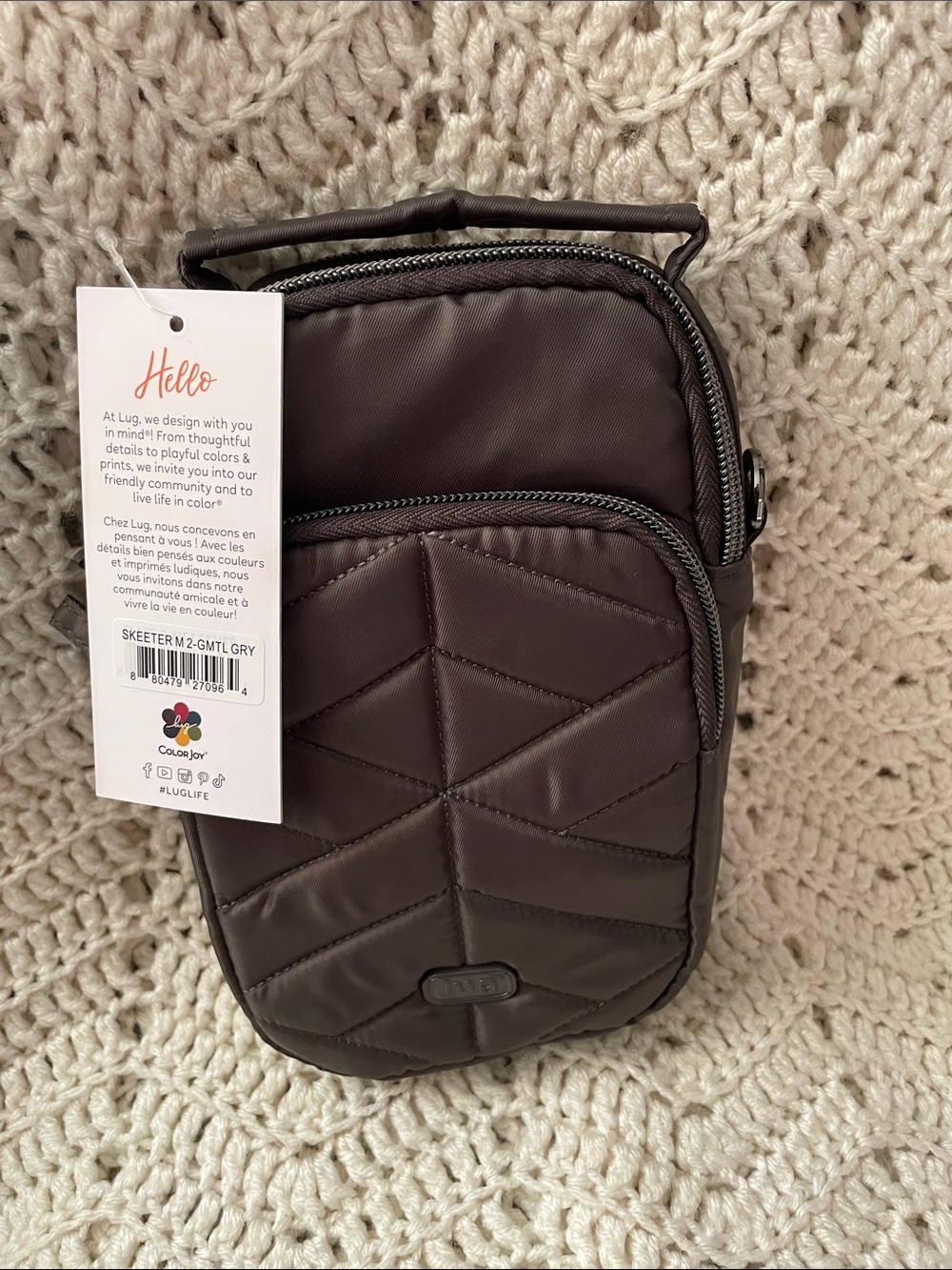 NWT- Lug Skeeter Mini 2 Gunmetal Grey